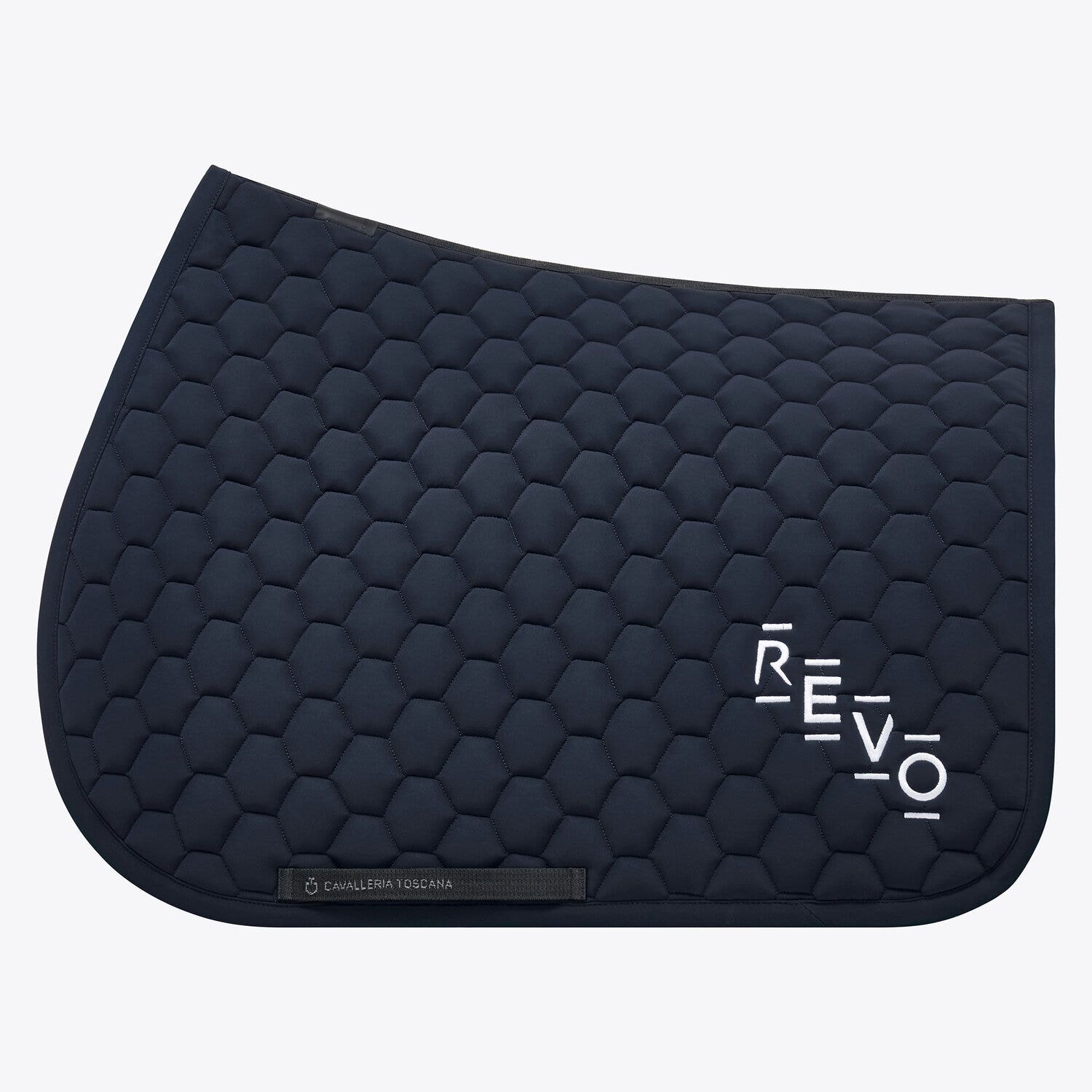Cavalleria Toscana Quilted cotton jumping saddle pad NAVY-1