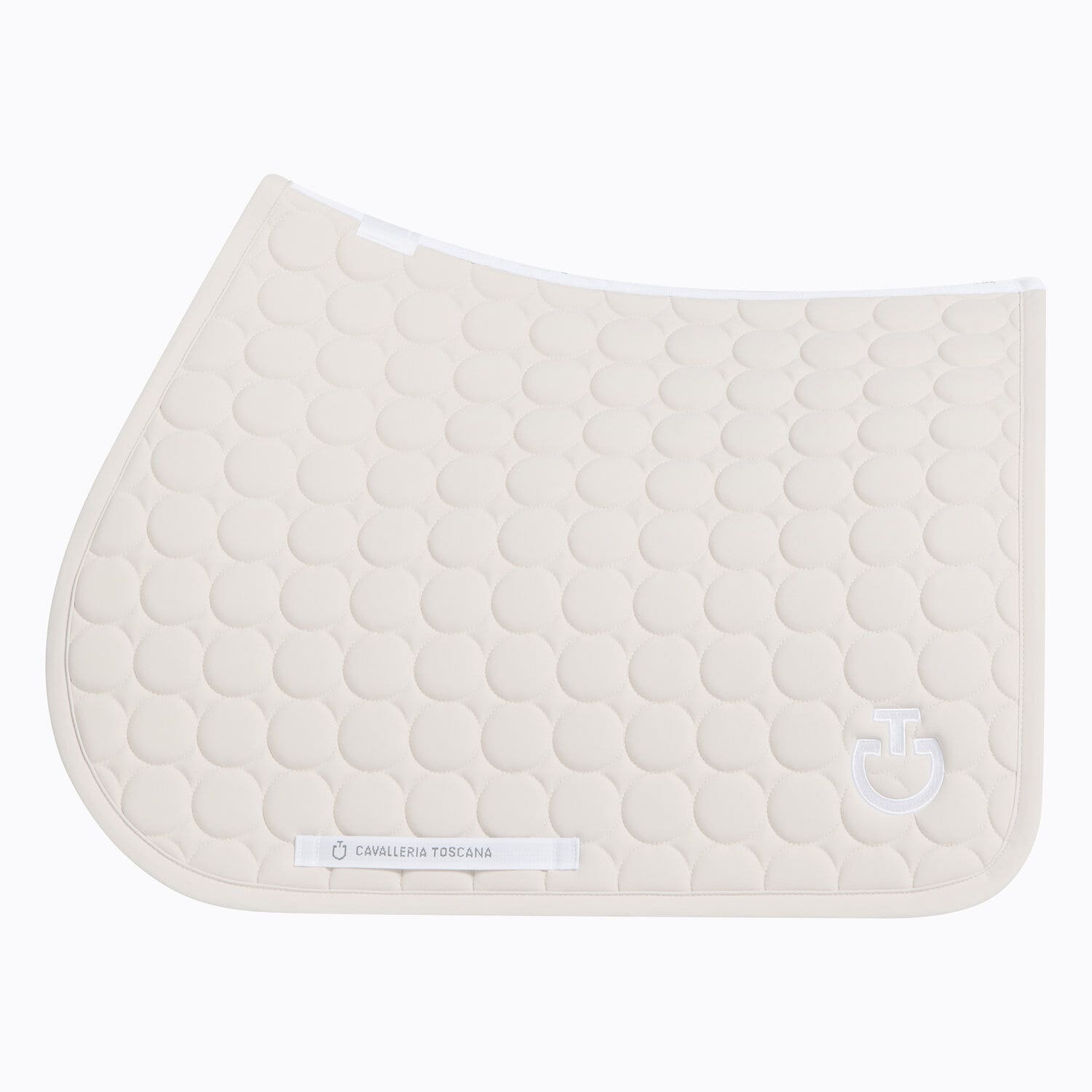 Cavalleria Toscana Jumping Saddle Pad in Circular Quilted Jersey | Cavalleria Toscana BRICH-1