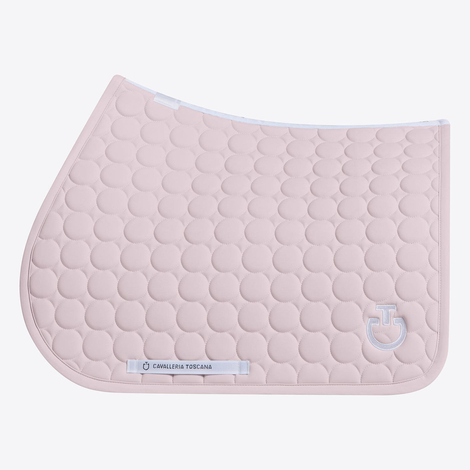 Cavalleria Toscana Jumping Saddle Pad in Circular Quilted Jersey | Cavalleria Toscana VIOLET ICE-1