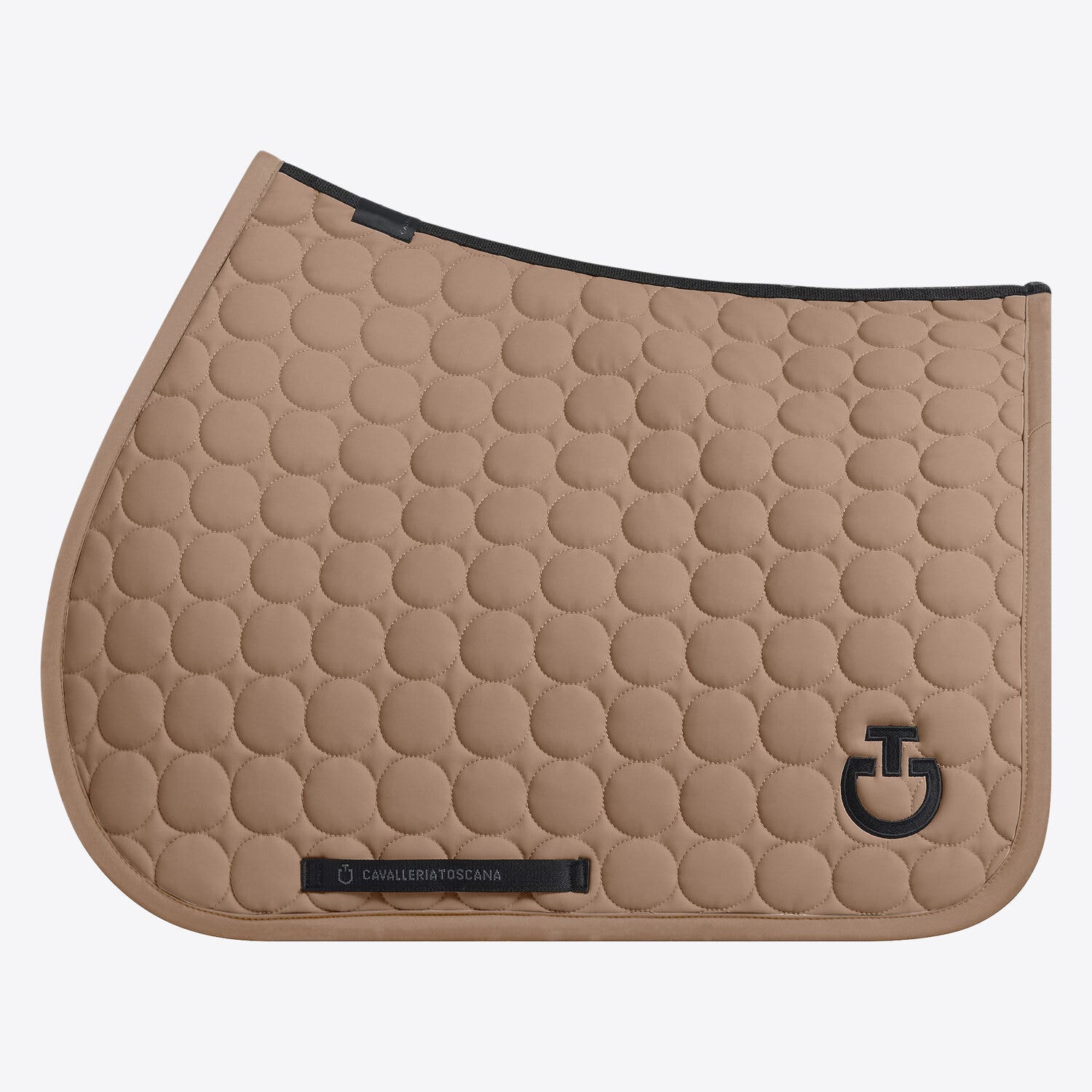 Cavalleria Toscana Cavalleria Toscana Jumping Saddle Pad in Circular Quilted Jersey WALNUT-1