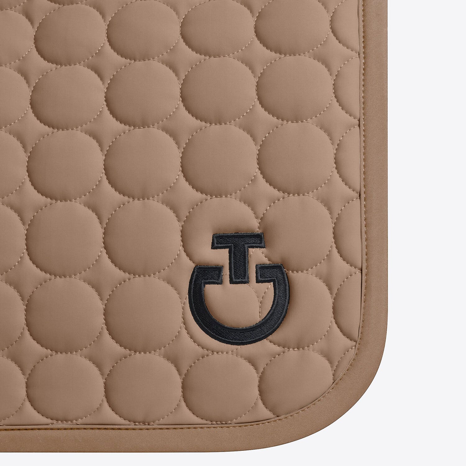 Cavalleria Toscana Cavalleria Toscana Jumping Saddle Pad in Circular Quilted Jersey WALNUT-3