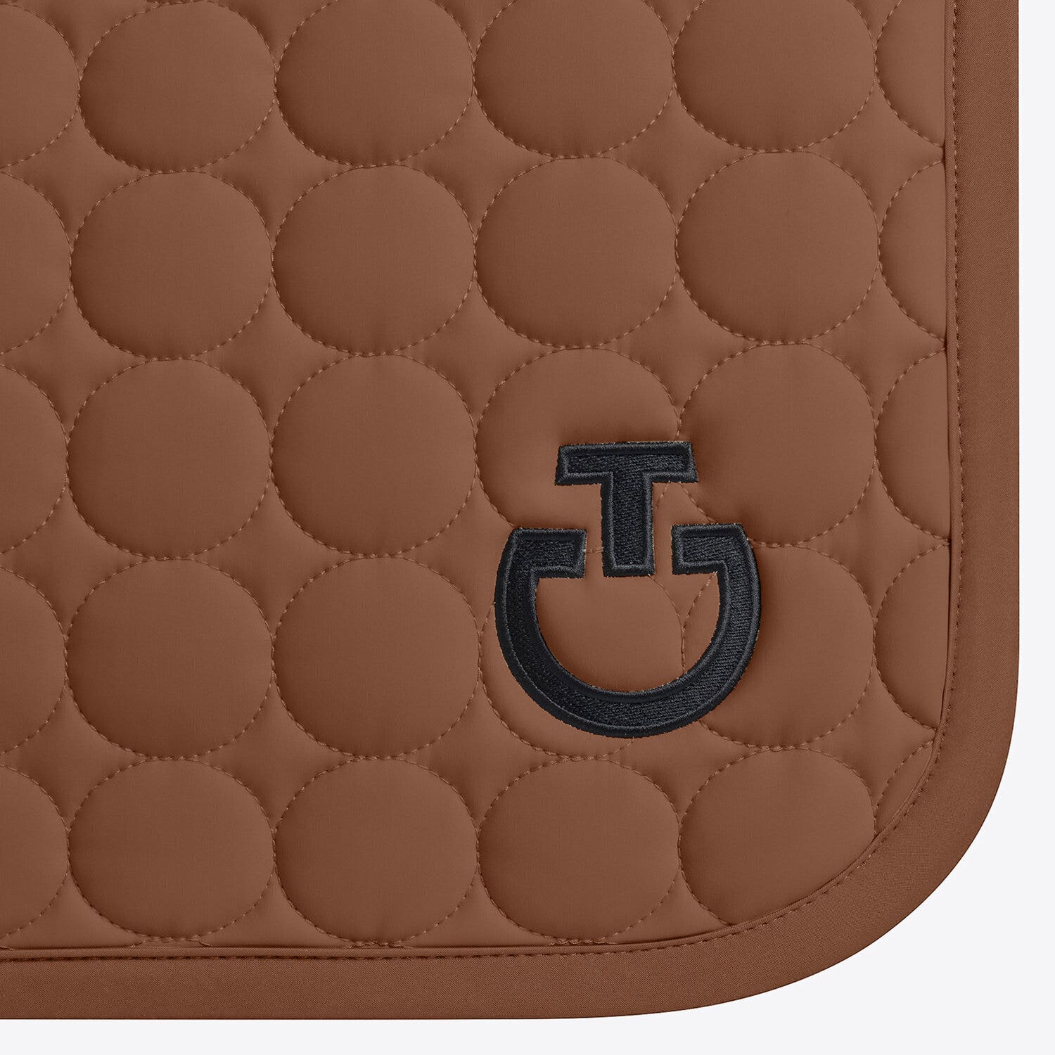 Cavalleria Toscana Jumping Saddle Pad in Circular Quilted Jersey | Cavalleria Toscana MINK-3