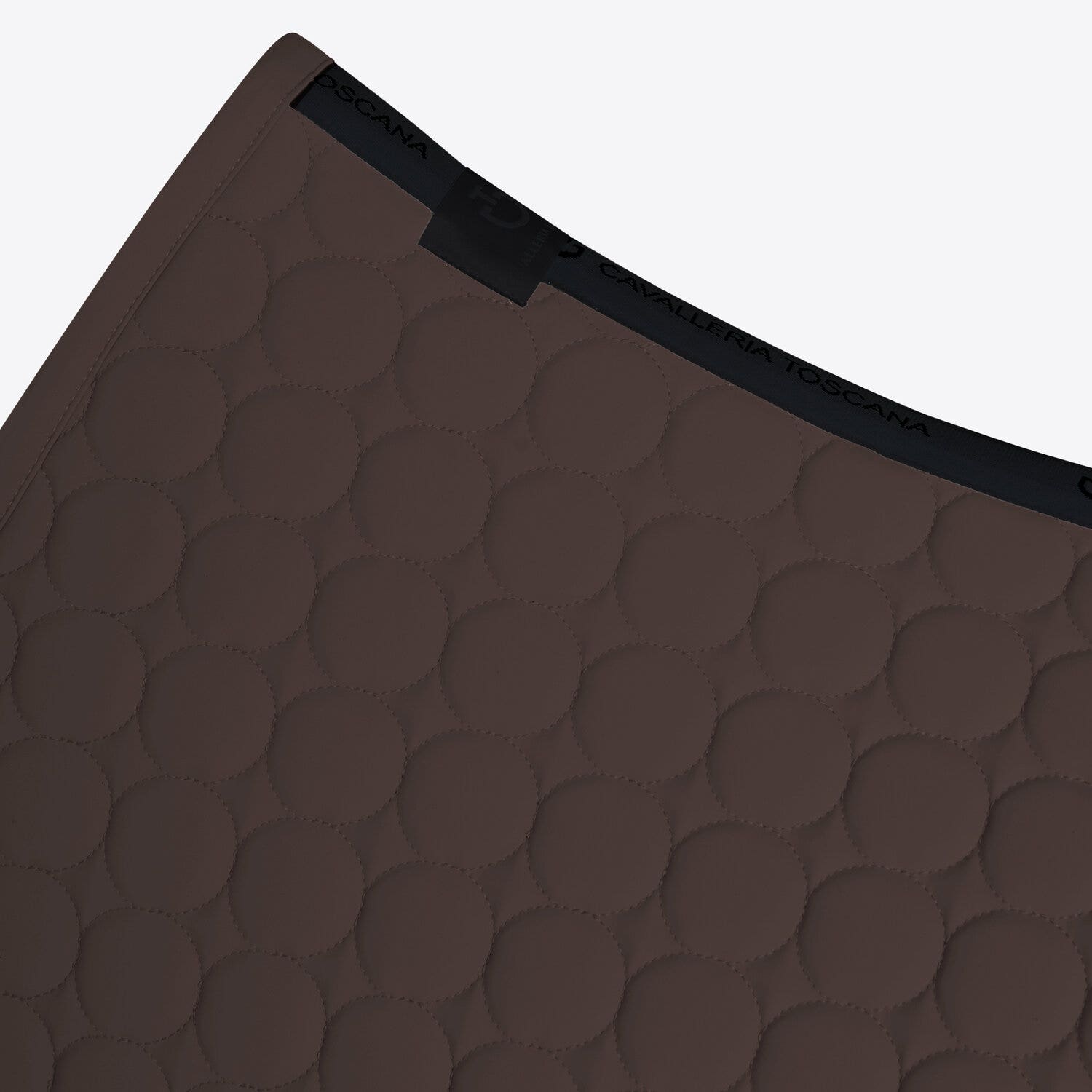 Circular-quilted jumping saddle pad in jersey