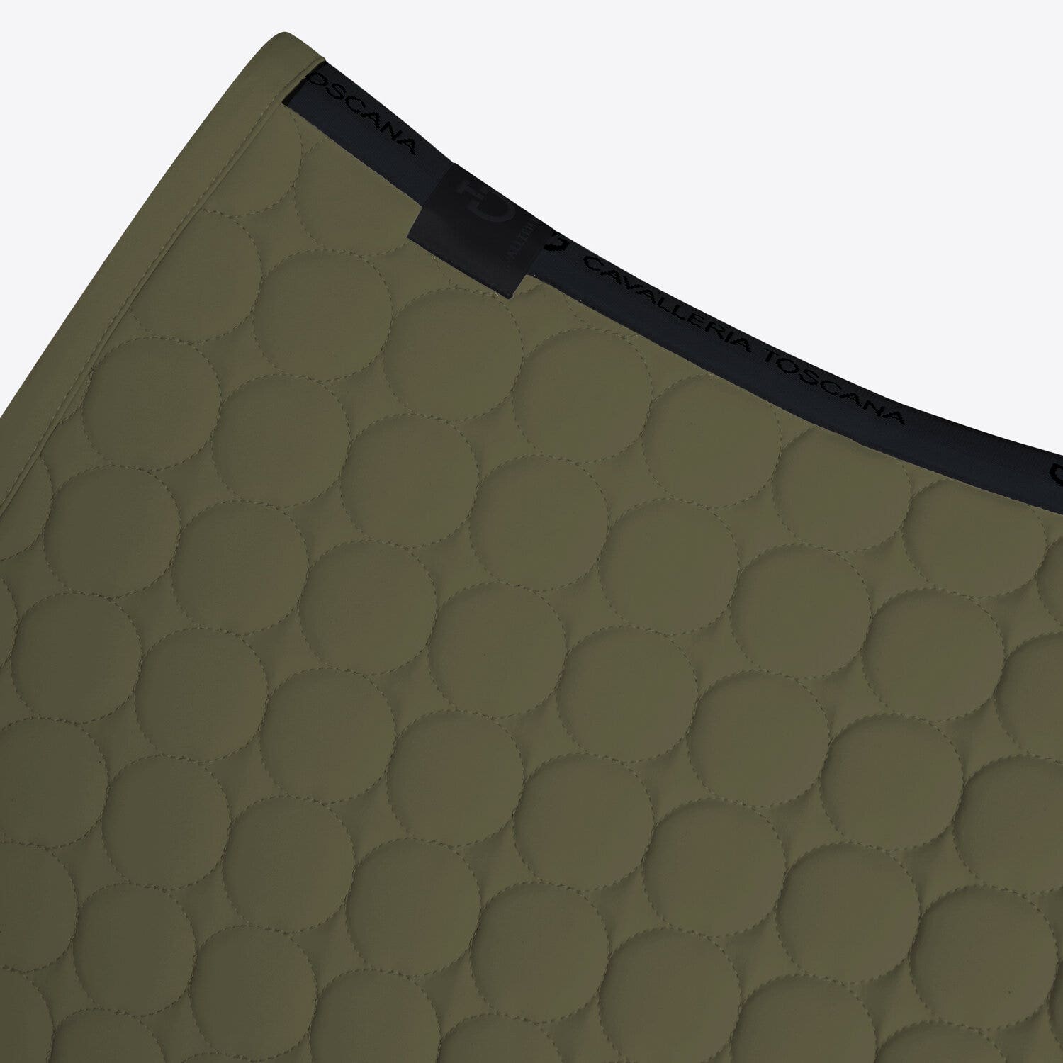 Circular-quilted jumping saddle pad in jersey