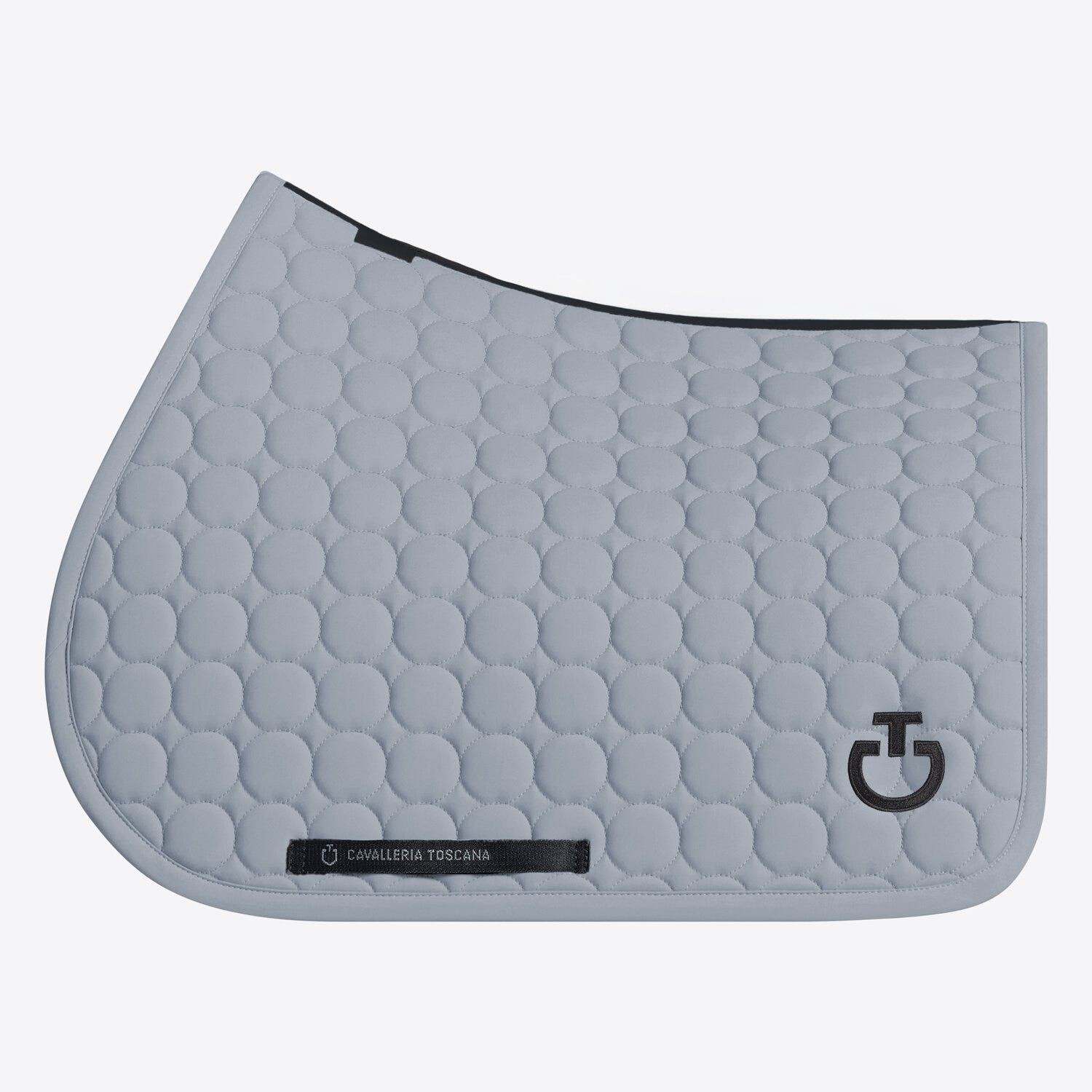 Circular-quilted jumping saddle pad in jersey
