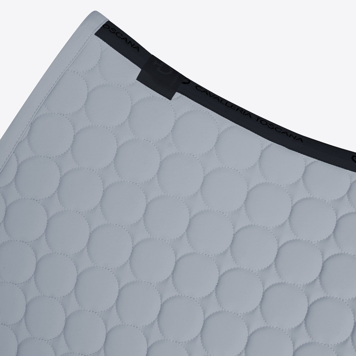 Circular-quilted jumping saddle pad in jersey