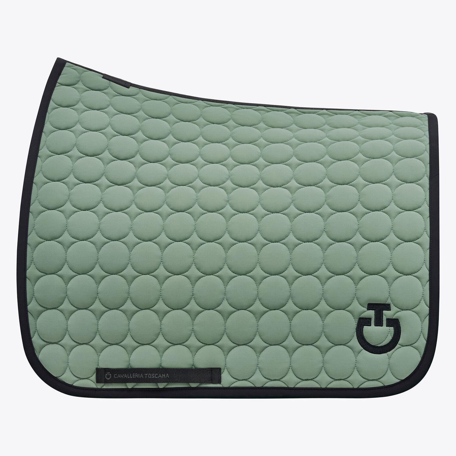 Dressage saddle pad in quilted cotton fabric