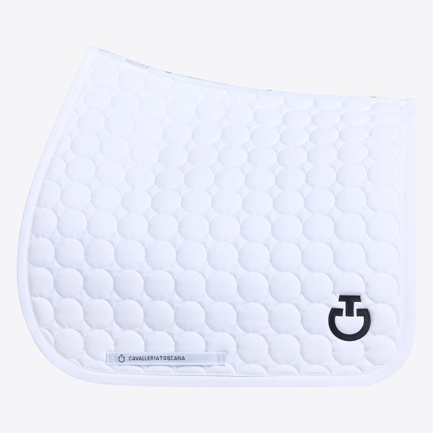 Dressage saddle pad in quilted cotton fabric