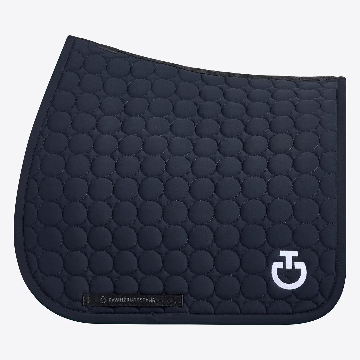 Dressage saddle pad in quilted cotton fabric