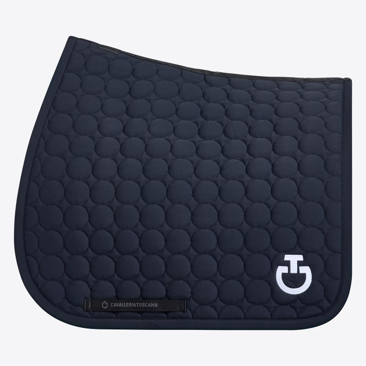 Dressage saddle pad in quilted cotton fabric