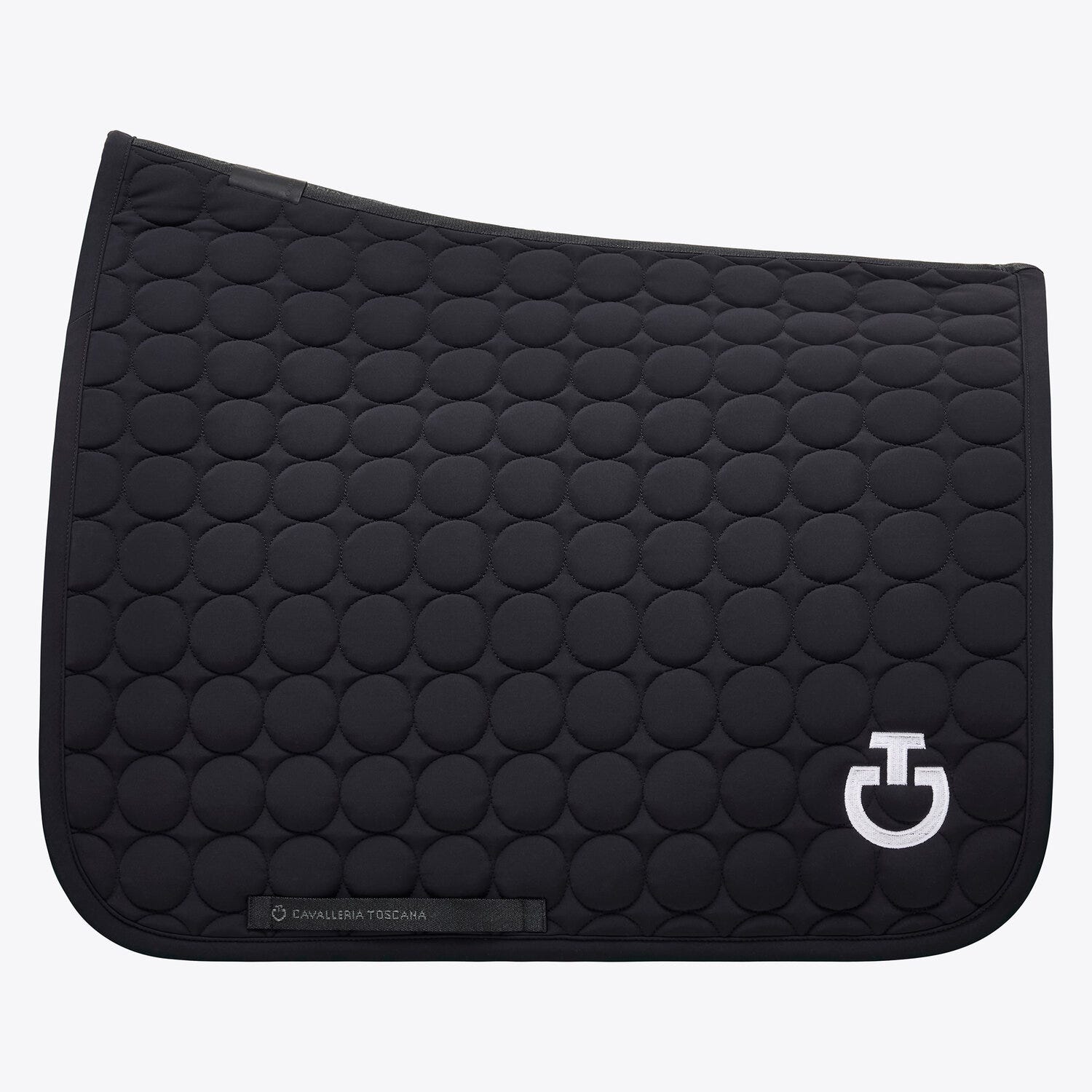 Dressage saddle pad in quilted cotton fabric