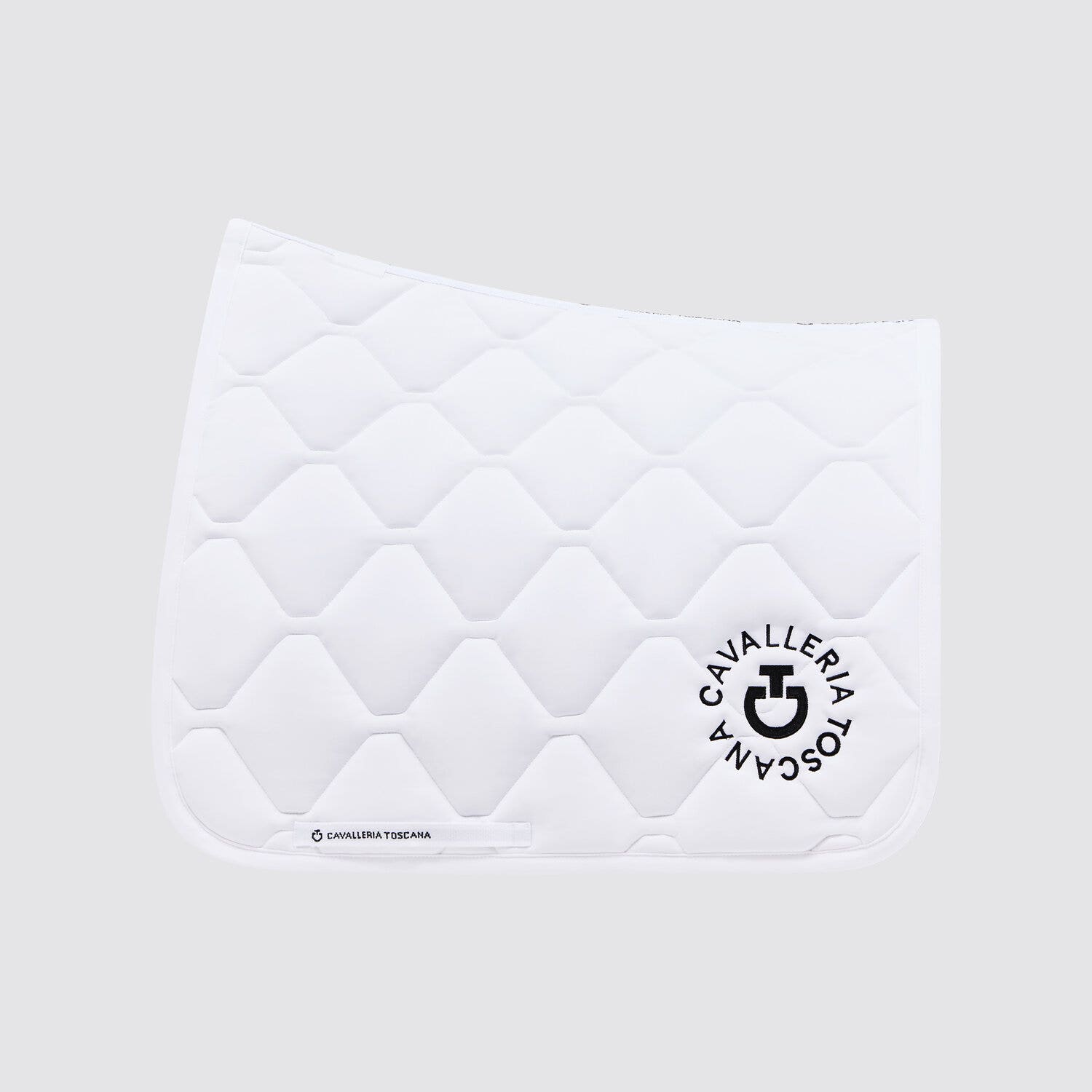 Cavalleria Toscana Ct Orbit Quilted dressage Saddle Pad WHITE/KNIT-1