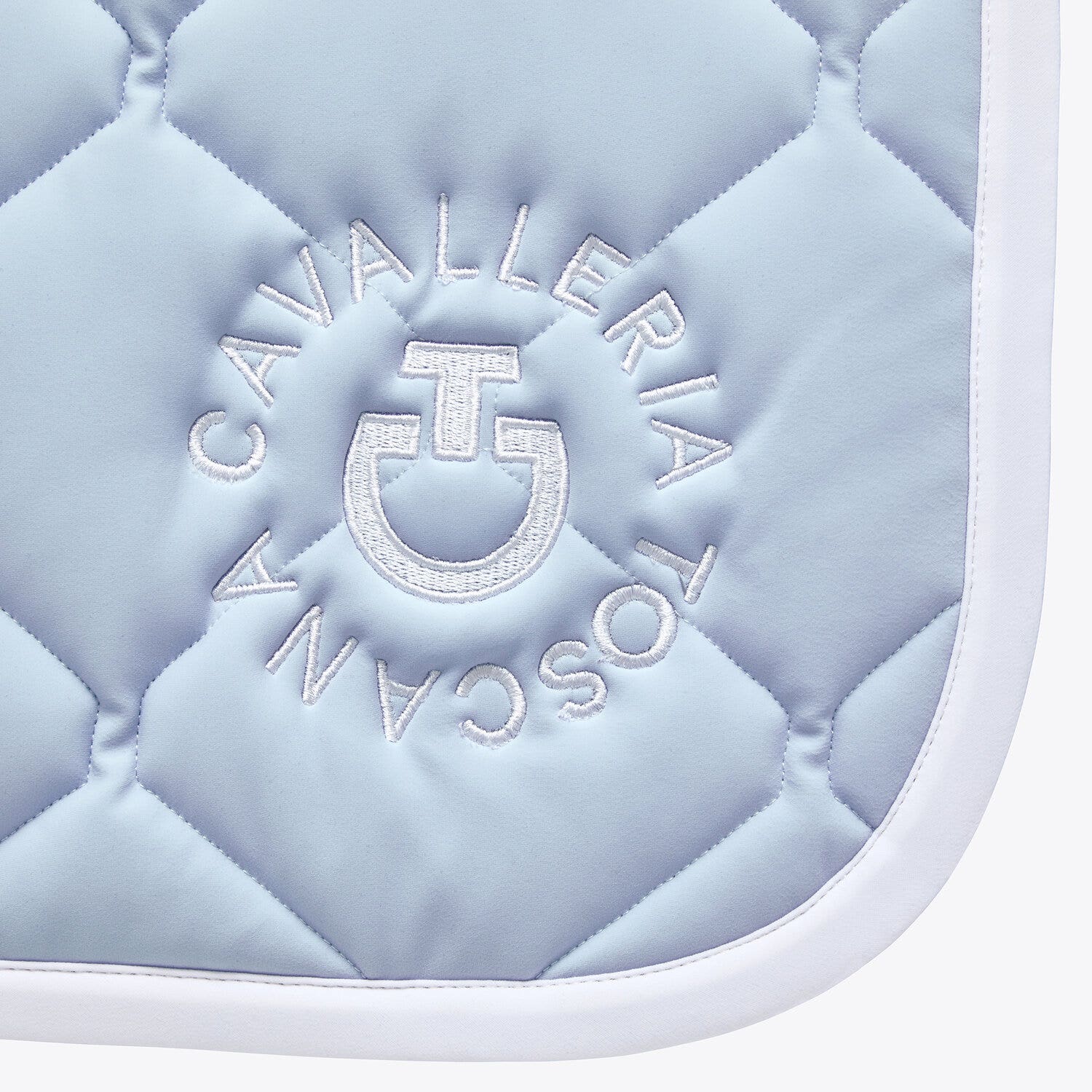 Cavalleria Toscana Ct Orbit Quilted dressage Saddle Pad POWDER BLUE / WHITE-2