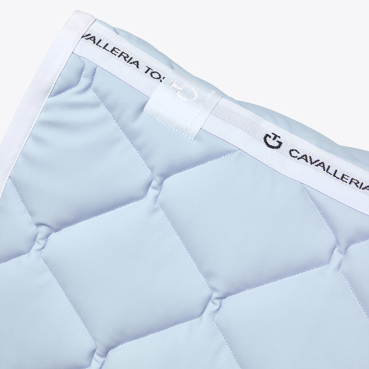 Cavalleria Toscana Ct Orbit Quilted dressage Saddle Pad POWDER BLUE / WHITE-3