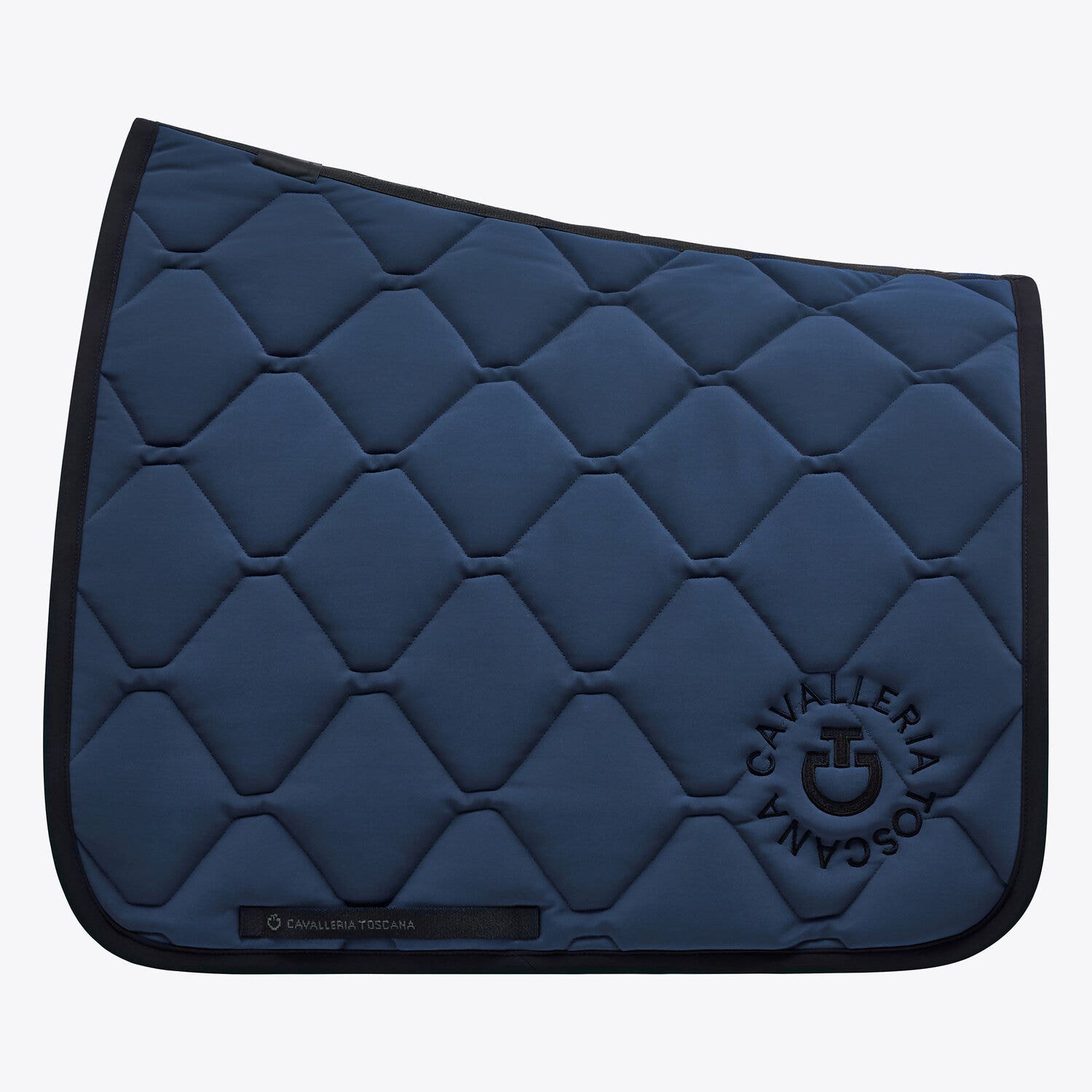 Cavalleria Toscana Ct Orbit Quilted dressage Saddle Pad ATLANTIC BLUE / BLACK-1