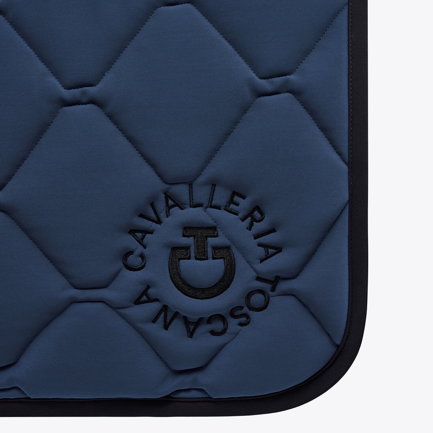 Cavalleria Toscana Ct Orbit Quilted dressage Saddle Pad ATLANTIC BLUE / BLACK-2