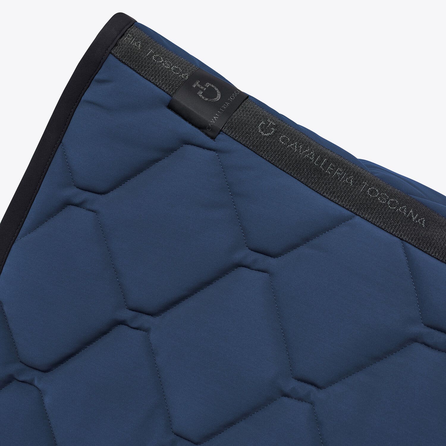 Cavalleria Toscana Ct Orbit Quilted dressage Saddle Pad ATLANTIC BLUE / BLACK-3