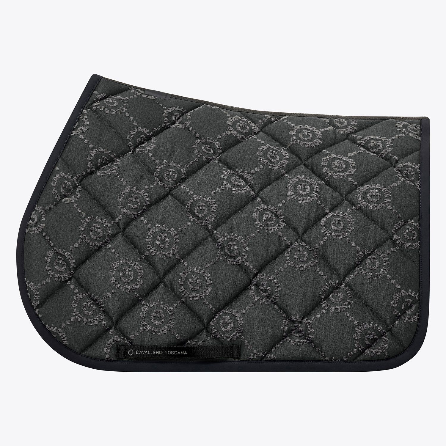 Cavalleria Toscana Jumping Horse Saddle pad CHARCOAL GREY-1