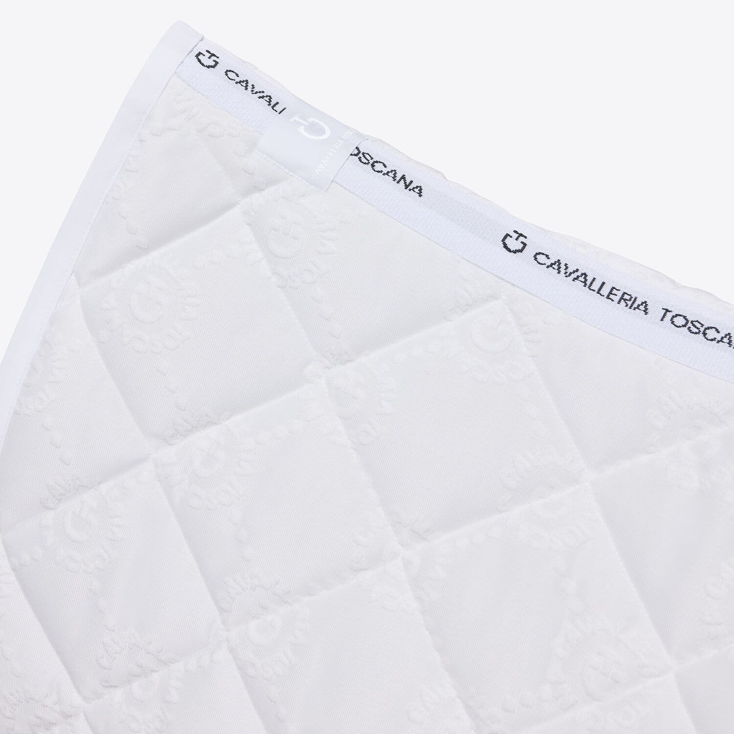 Cavalleria Toscana Dressage Horse Saddle pad WHITE-2