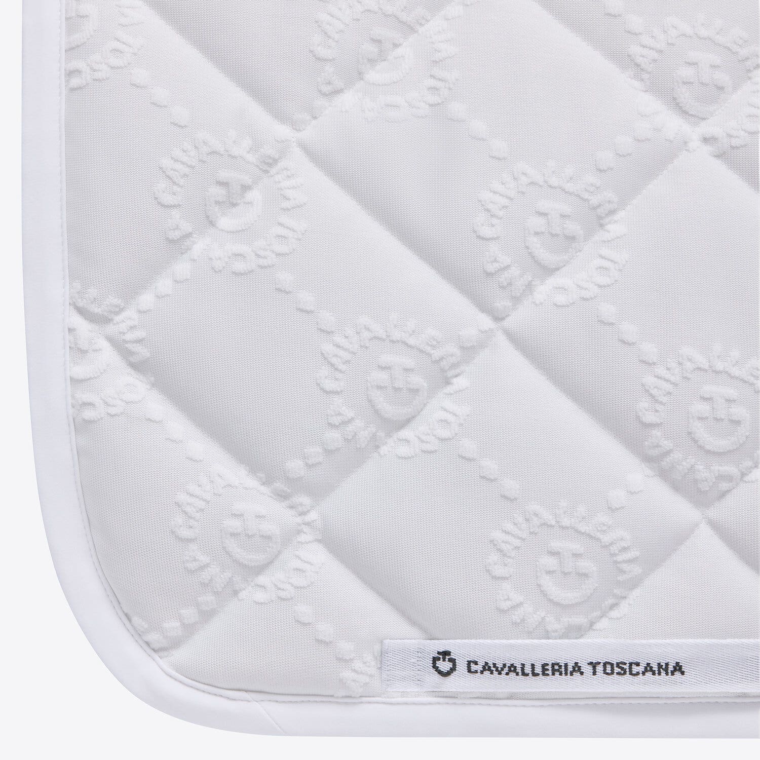 Cavalleria Toscana Dressage Horse Saddle pad WHITE-3