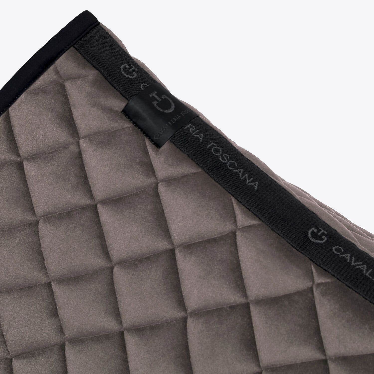 Cavalleria Toscana CT Velvet Jumping Saddle Pad DARK GREY/BLACK-3