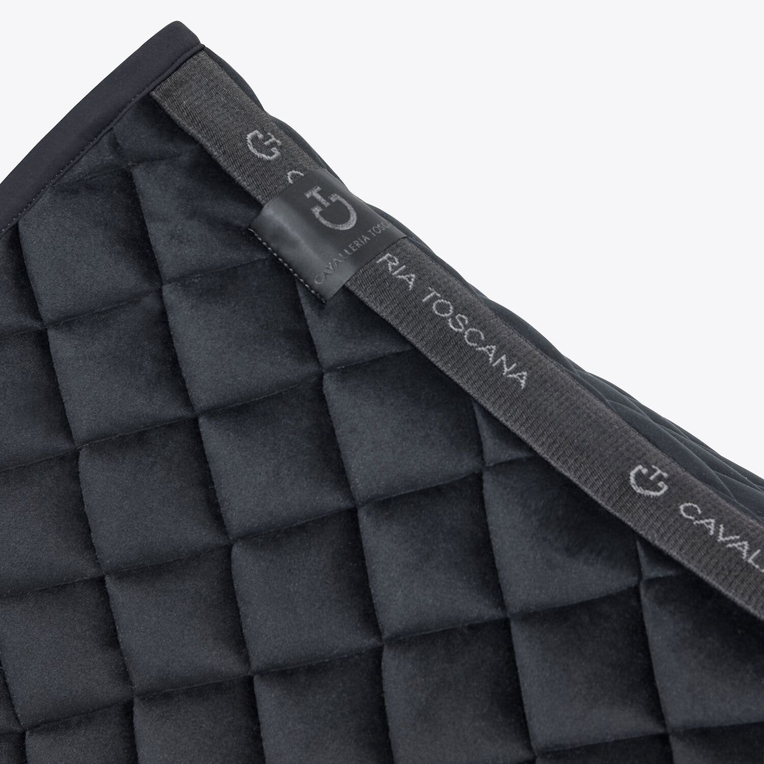 Cavalleria Toscana CT Velvet Jumping Saddle Pad BLACK-3