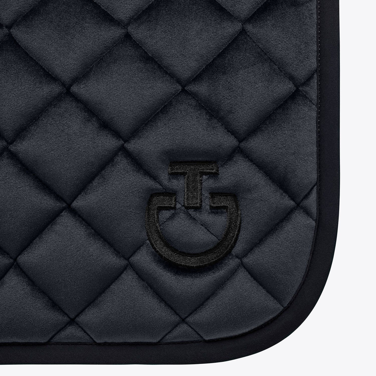Cavalleria Toscana CT Velvet Dressage Saddle Pad BLACK-2