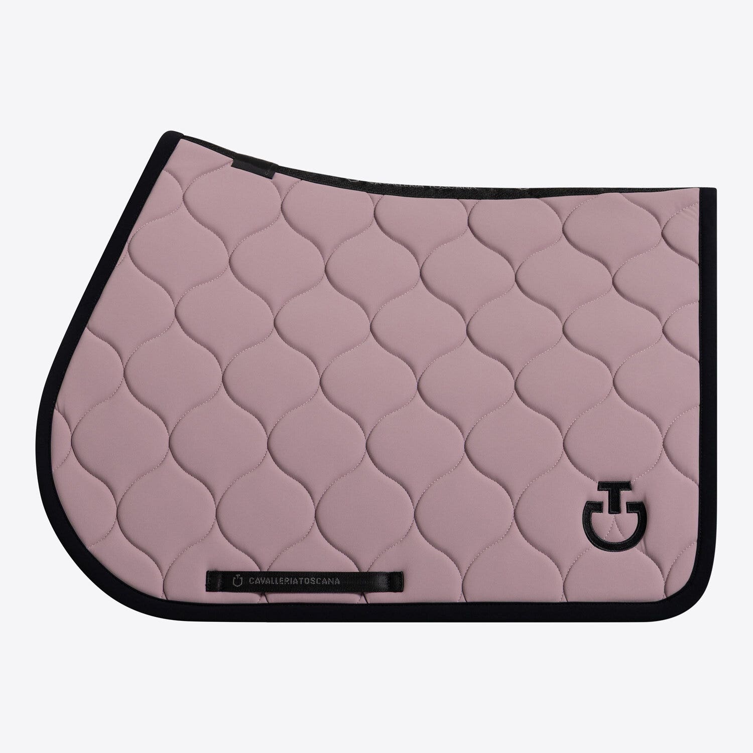 Cavalleria Toscana Cavalleria Toscana Jumping Saddle Pad in Technical Jersey GRAPE SHAKE/BLACK-1