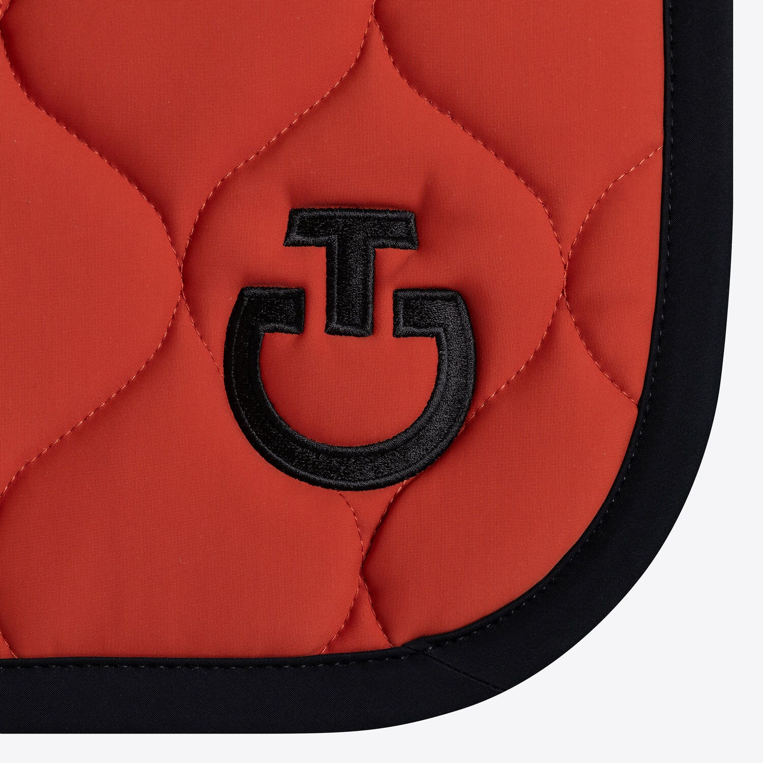 Cavalleria Toscana Cavalleria Toscana Jumping Saddle Pad in Technical Jersey EARTHENWARE/BLACK-3