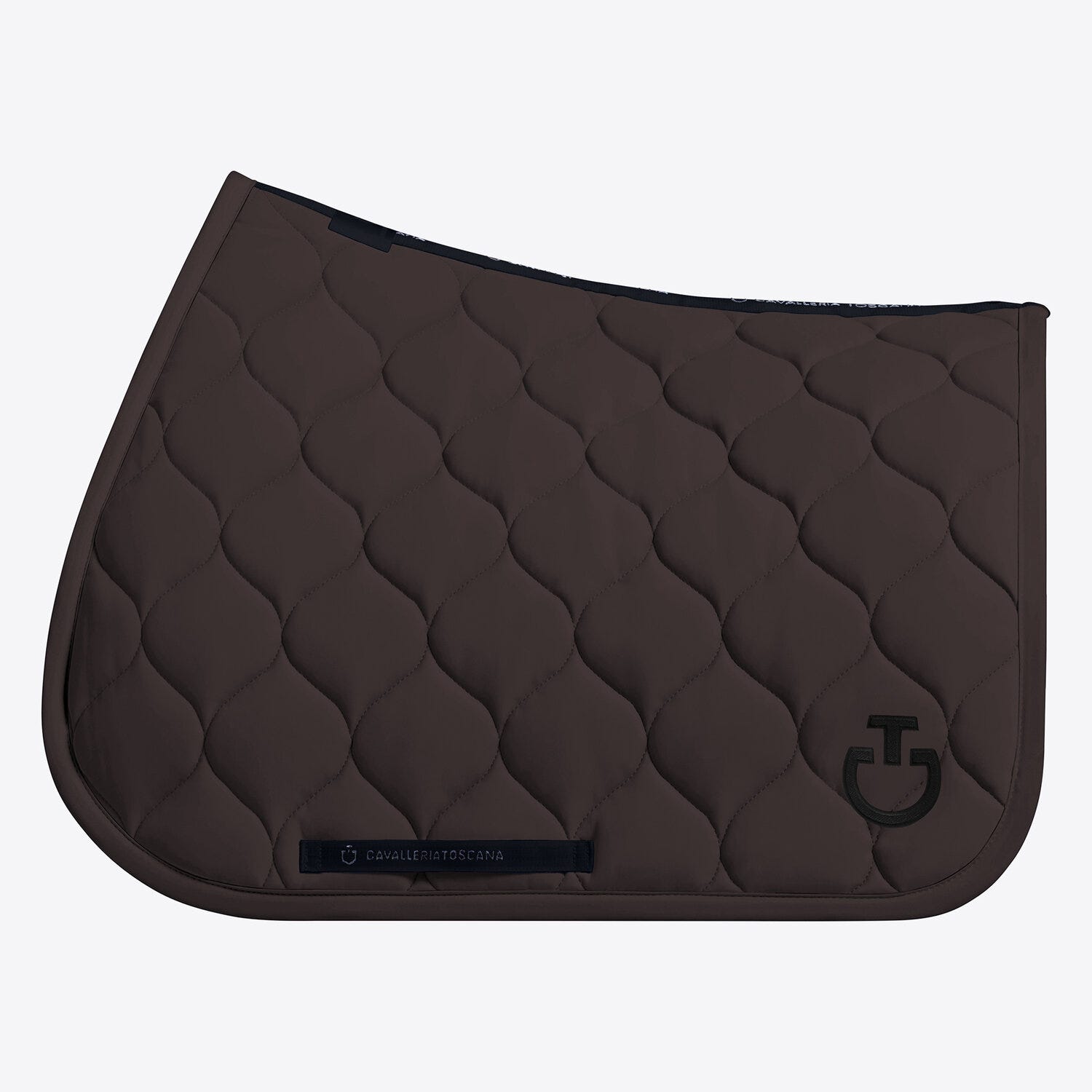 Circular-quilted jumping saddle pad in jersey