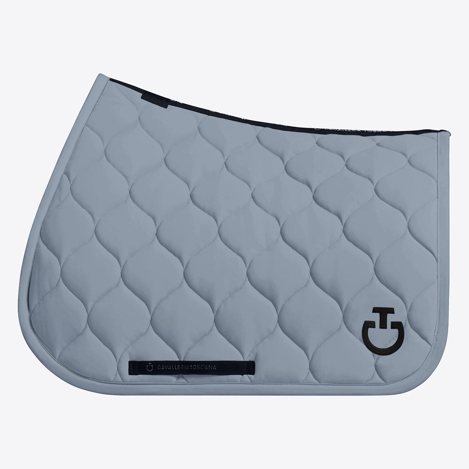 Circular-quilted jumping saddle pad in jersey
