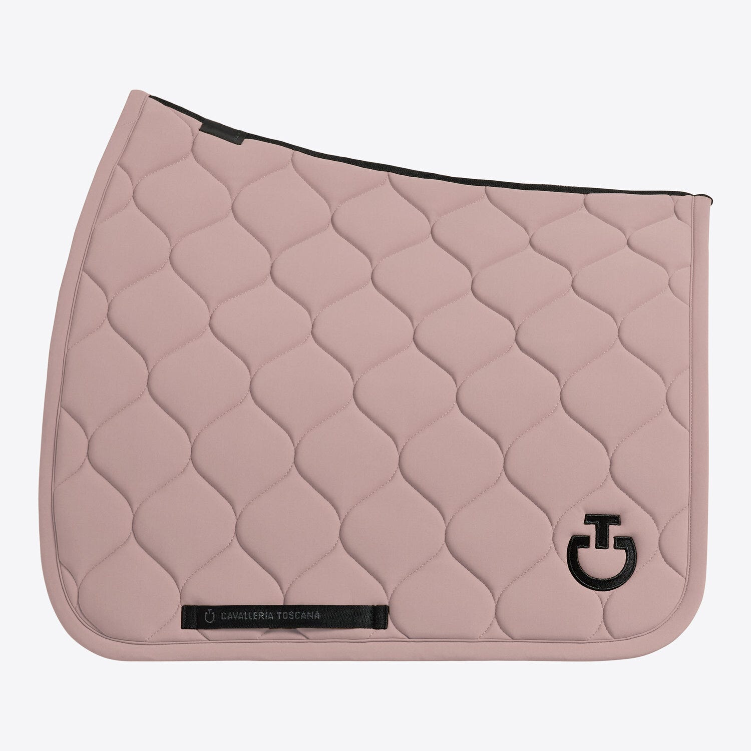 Circular-quilted dressage saddle pad
