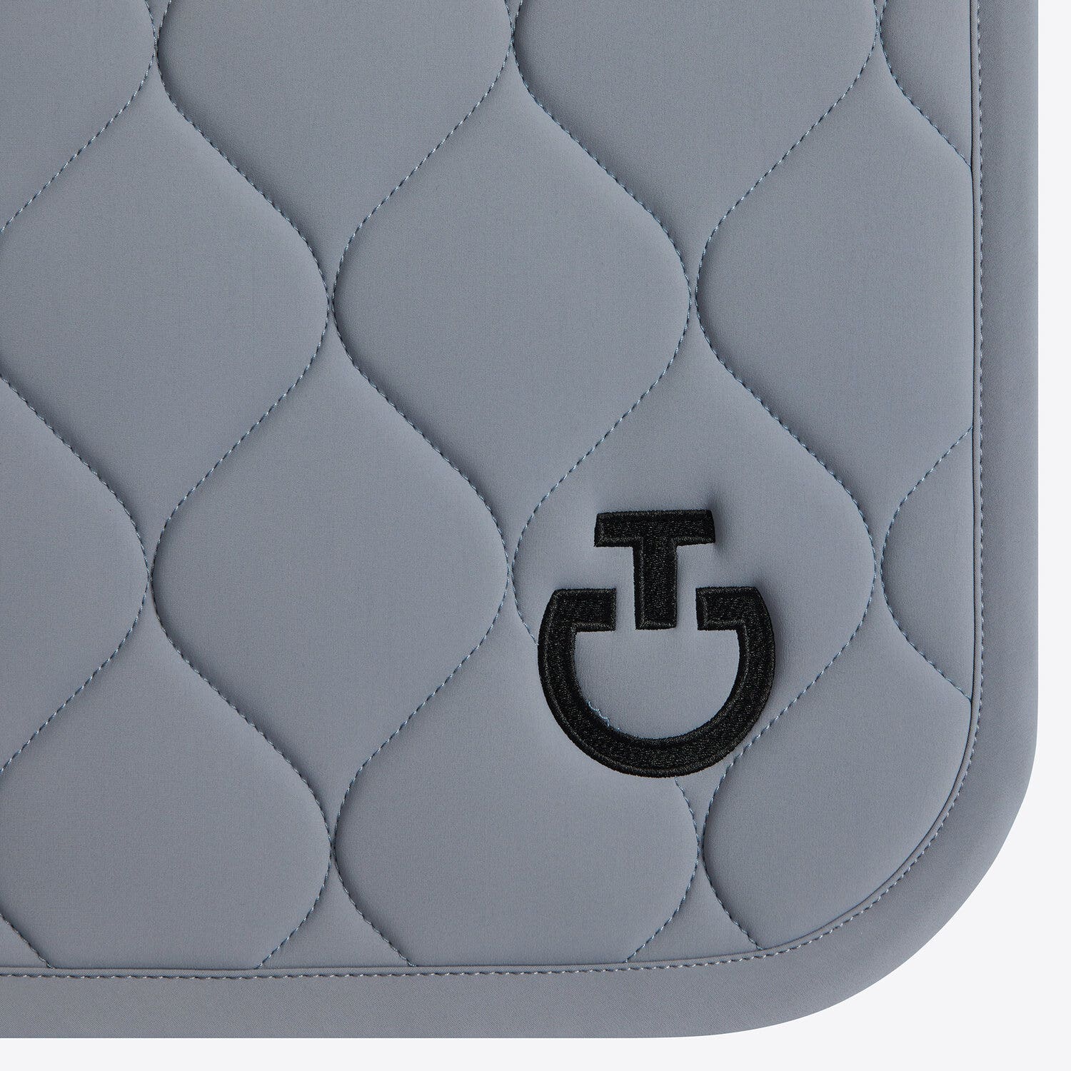 Cavalleria Toscana Circular-quilted dressage saddle pad WINDWARD BLUE-3