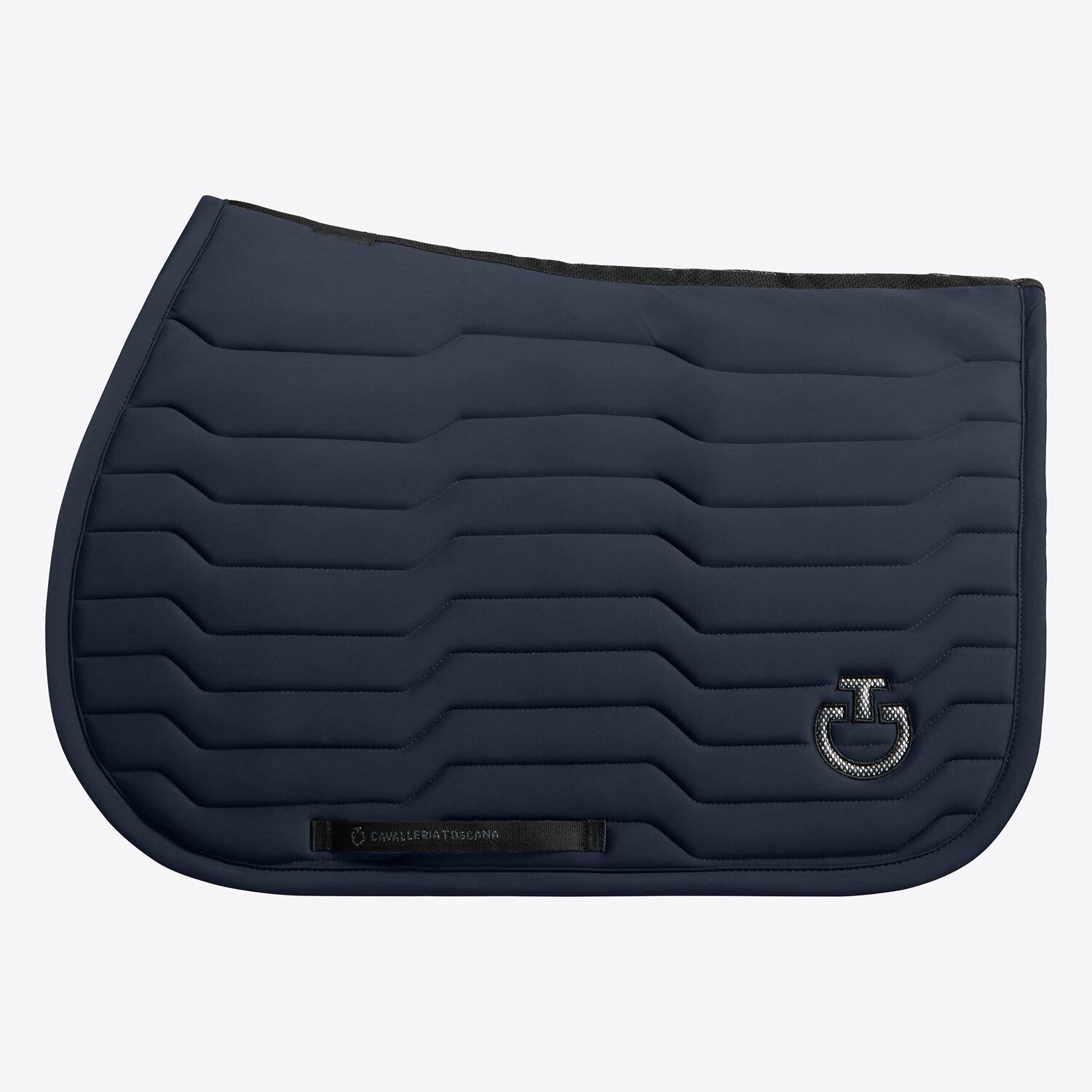 Cavalleria Toscana Cavalleria Toscana Revolution Jumping Saddle Pad in Premier Jersey DARK BLUE/DARK BLUE-1