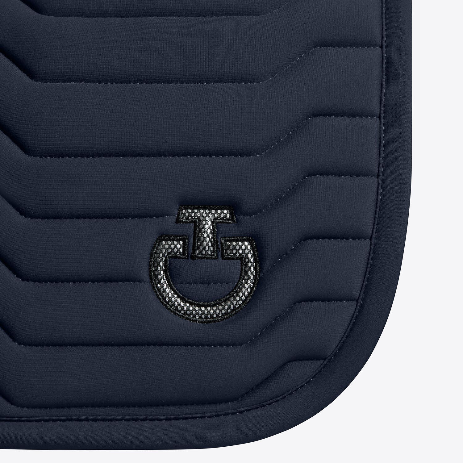 Cavalleria Toscana Cavalleria Toscana Revolution Jumping Saddle Pad in Premier Jersey DARK BLUE/DARK BLUE-3