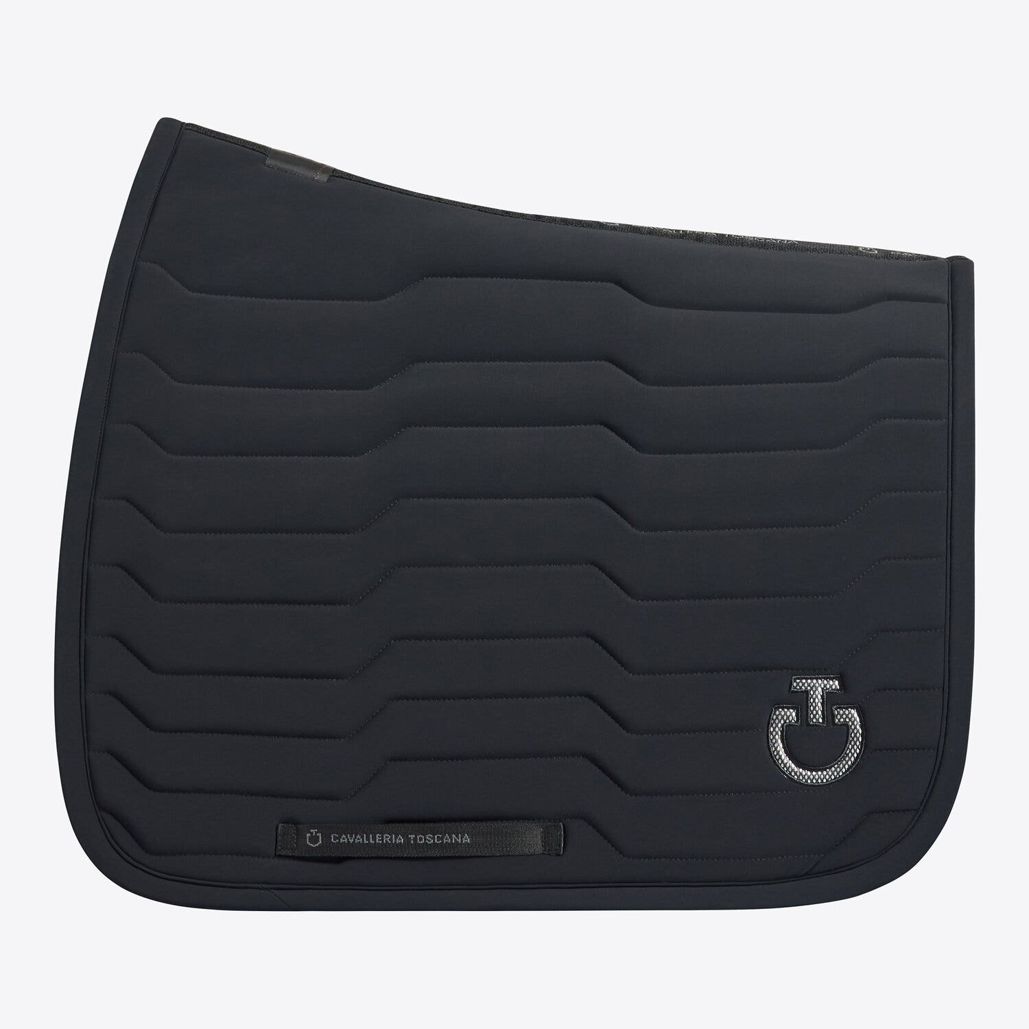 Cavalleria Toscana Cavalleria Toscana Revolution Dressage Saddle Pad in Premier Jersey BLACK-1
