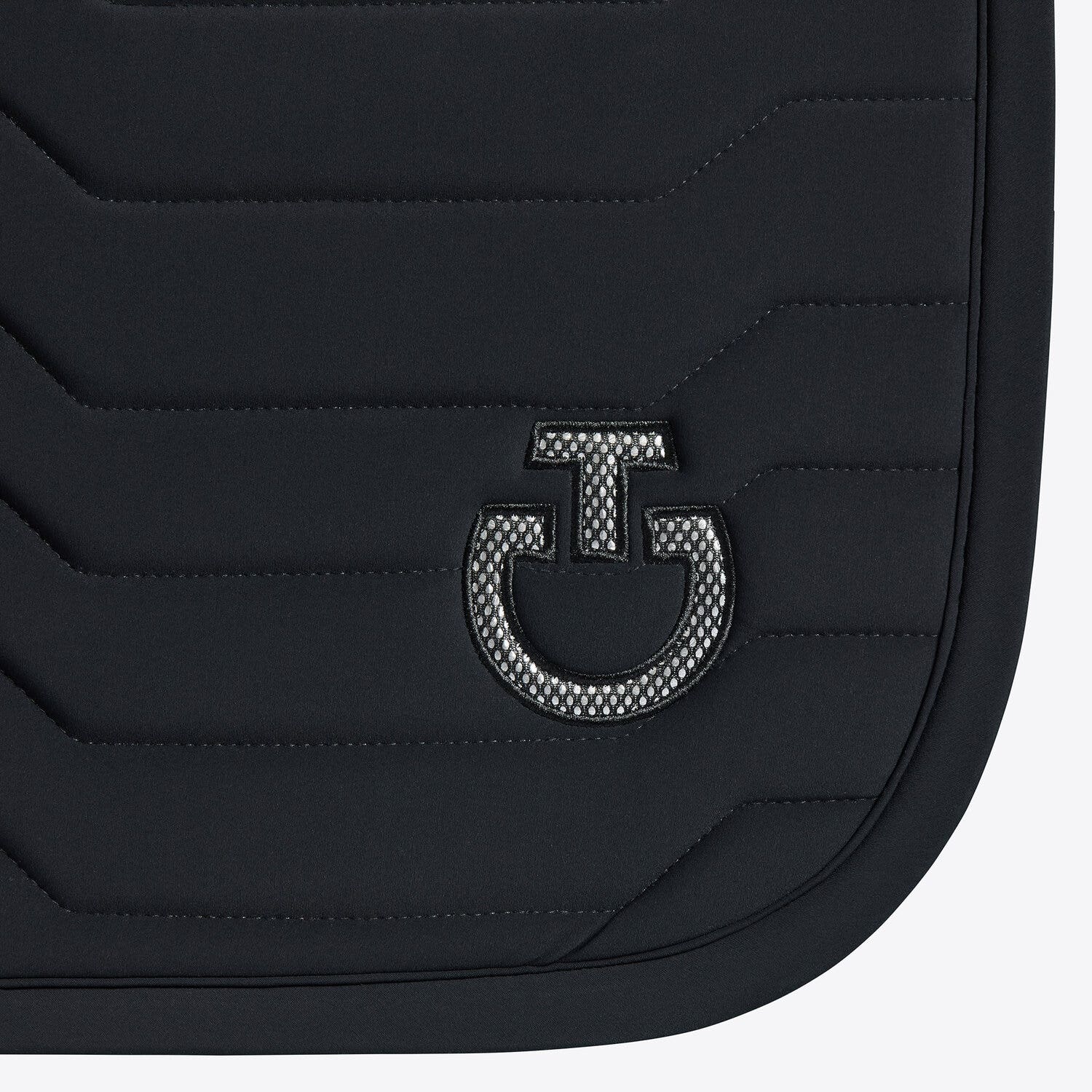 Cavalleria Toscana Cavalleria Toscana Revolution Dressage Saddle Pad in Premier Jersey BLACK-3