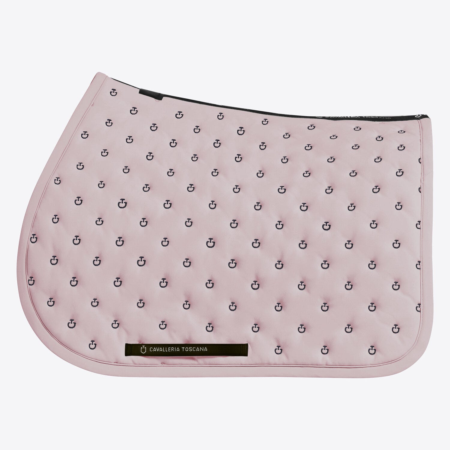 Quilted jumping saddle pad with logo
