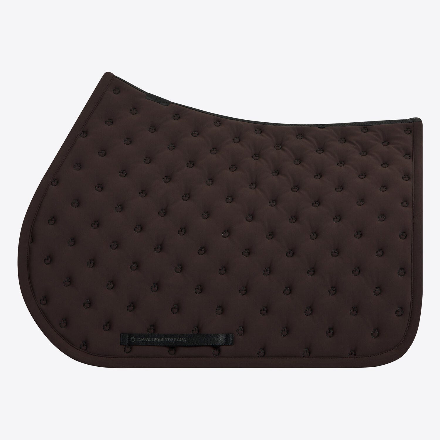 Quilted jumping saddle pad with logo