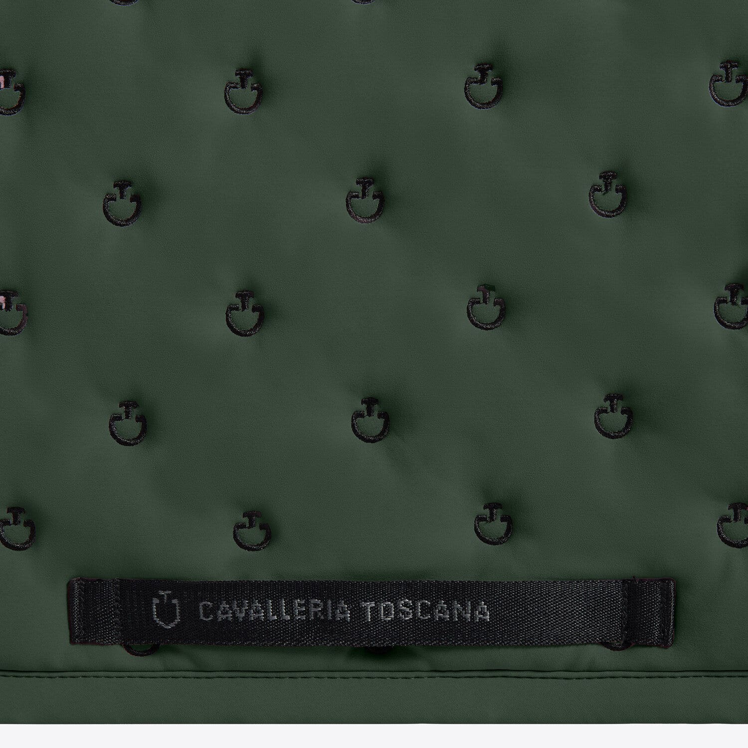 Cavalleria Toscana Sottosella da salto Cavalleria Toscana con trapuntatura e micro logo JUNGLE GREEN-2