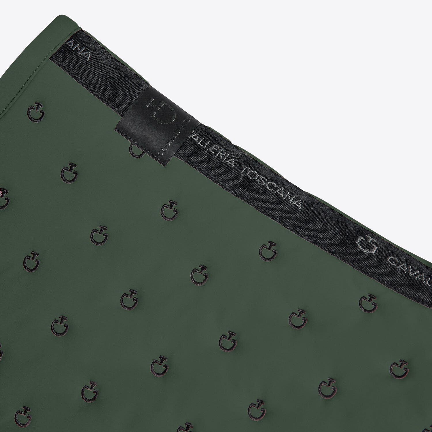 Cavalleria Toscana Sottosella da salto Cavalleria Toscana con trapuntatura e micro logo JUNGLE GREEN-3