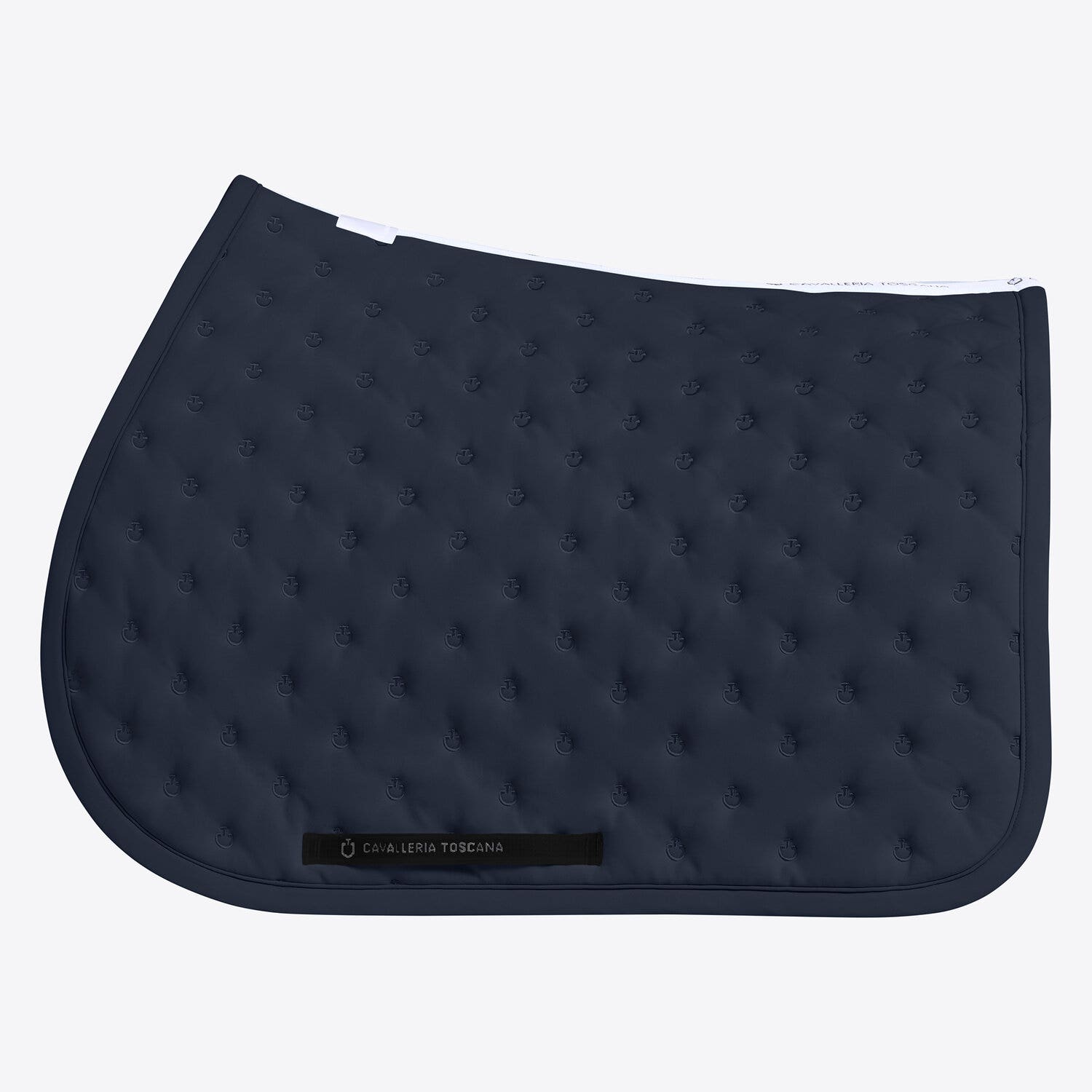 Cavalleria Toscana Cavalleria Toscana Jumping Saddle Pad with Quilted Design and Micro Logo DARK BLUE/DARK BLUE-1
