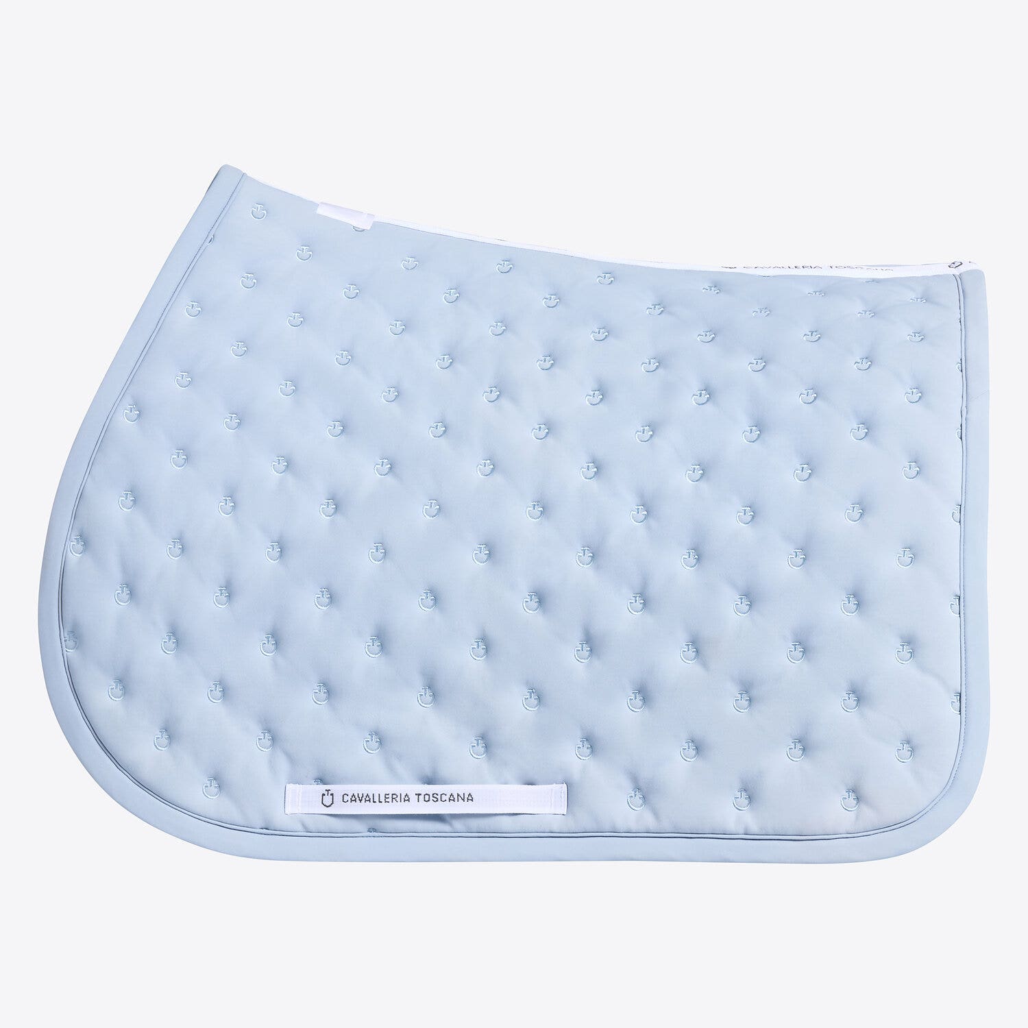 Cavalleria Toscana Cavalleria Toscana Jumping Saddle Pad with Quilted Design and Micro Logo BLUE FOG-1