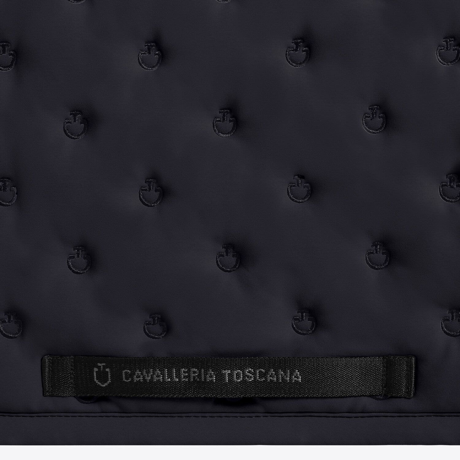 Cavalleria Toscana Sottosella da salto con trapuntatura e micro logo | Cavalleria Toscana CHARCOAL-2