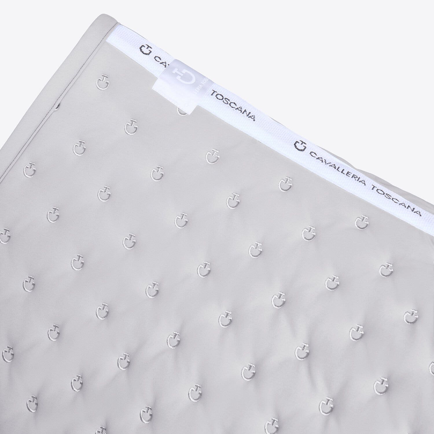 Cavalleria Toscana Cavalleria Toscana Jumping Saddle Pad with Quilted Design and Micro Logo LIGHT GREY-3