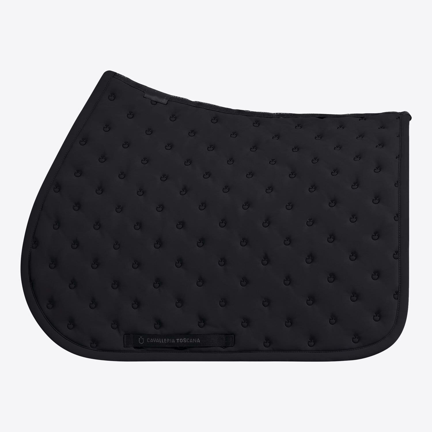 Cavalleria Toscana Cavalleria Toscana Jumping Saddle Pad with Quilted Design and Micro Logo BLACK-1