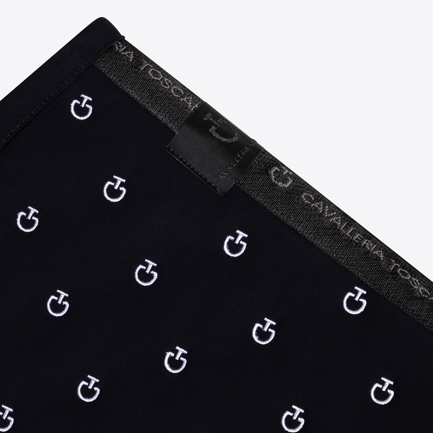 Cavalleria Toscana Cavalleria Toscana Jumping Saddle Pad with Quilted Design and Micro Logo BLACK-2