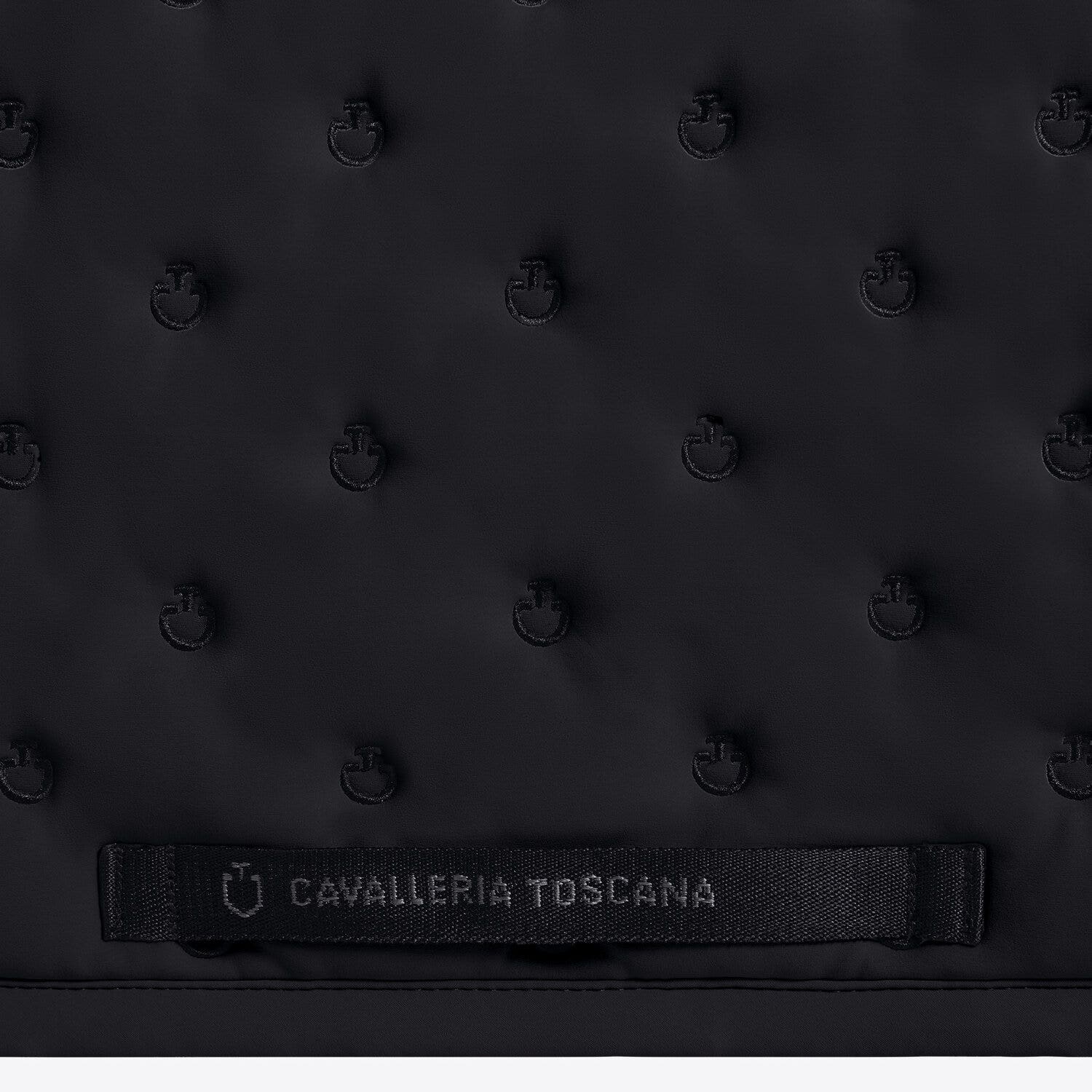 Cavalleria Toscana Sottosella da salto con trapuntatura e micro logo | Cavalleria Toscana BLACK/ BLACK LOGO-2