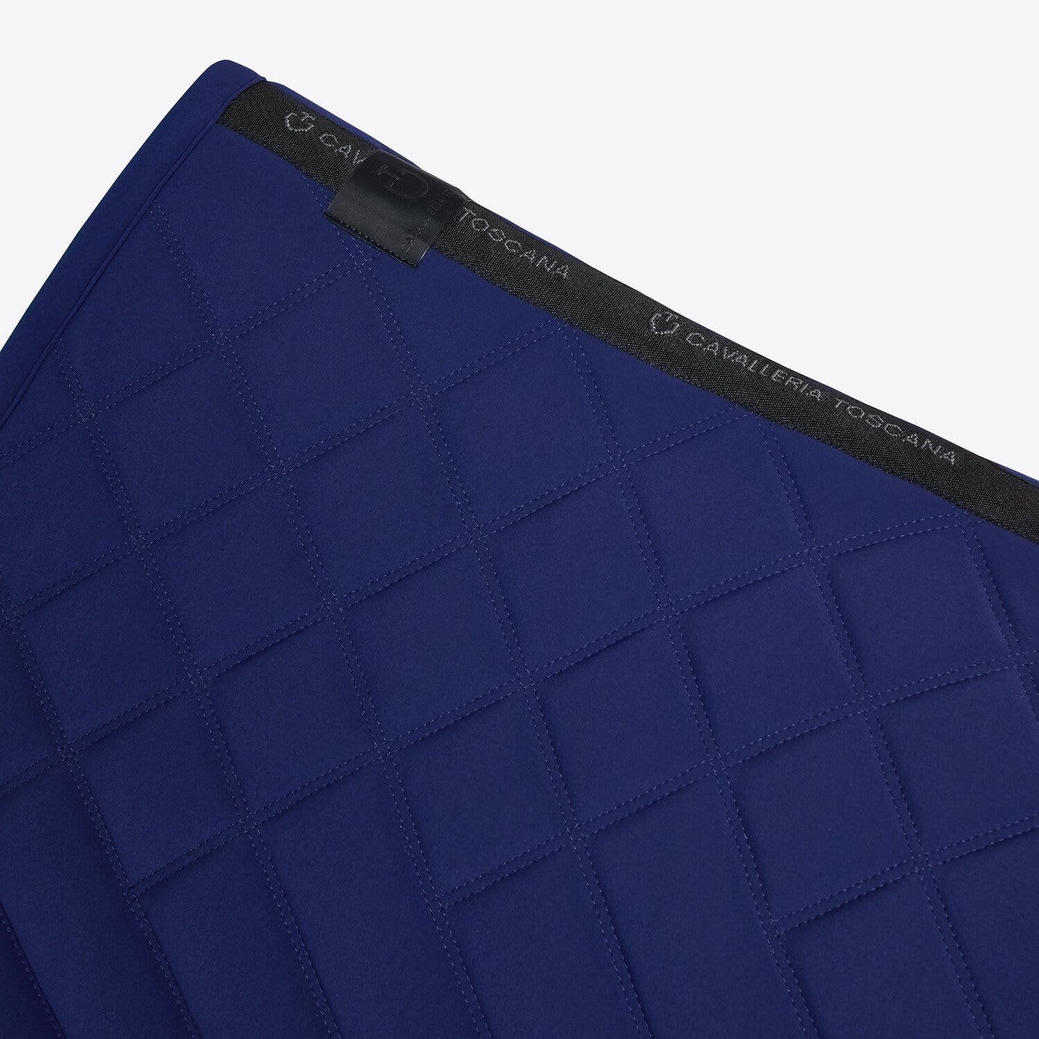 Cavalleria Toscana Cavalleria Toscana Jumping Saddle Pad with Diamond and Line Quilting 722H BLUROYAL/GIALLO OCRA-3