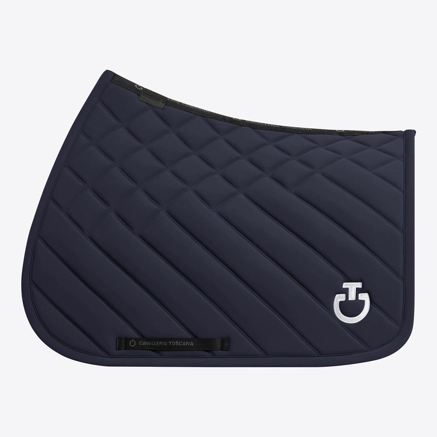 Cavalleria Toscana Jumping Saddle Pad with Diamond and Line Quilting